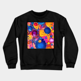 Abstract oil and water mix background Crewneck Sweatshirt